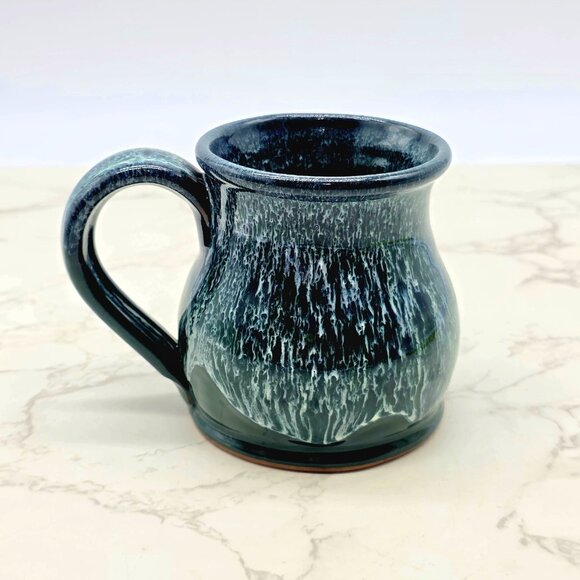 Deneen Pottery Mug Kit Carson County Carousel Horse Colorado Green Drip USA New - Picture 2 of 7